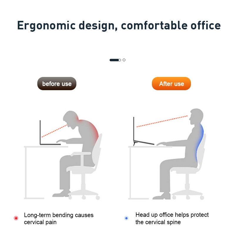 Mini support Portable discret pour ordinateur Portable, support de refroidissement réglable, support multifonctionnel pliable, 1 paire