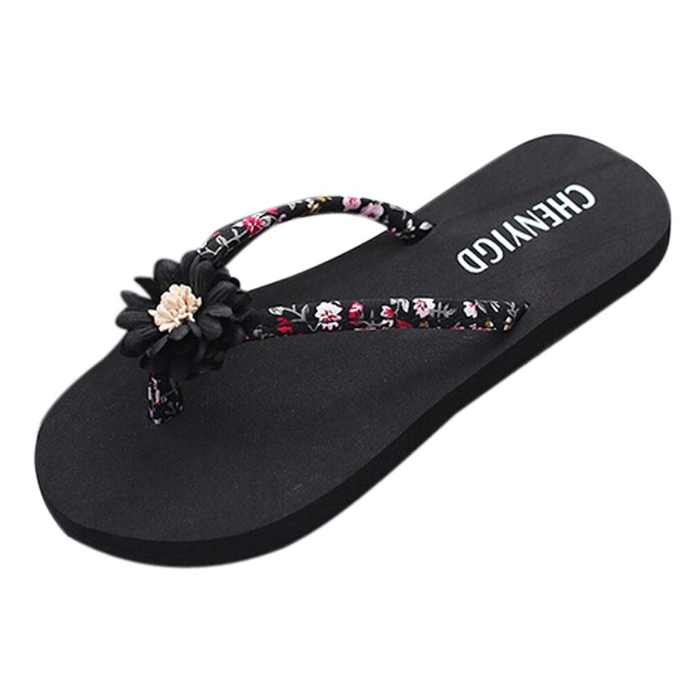 Dames Slanke Zomer Flip Flop Vrouwen Strand Flip Flops Flipflops Thuis Sandalen Schoenen Bad Zomer Slippers Vrouwen Schoenen: Black / 40