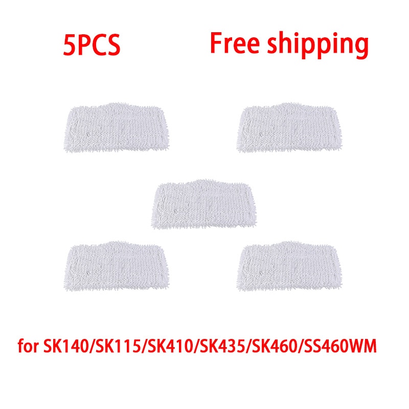 5PCS Microfiber Steam Mop cloths for Shark SK140/SK115/SK410/SK435/SK460/SS460WM Series Steam Cleaner Parts