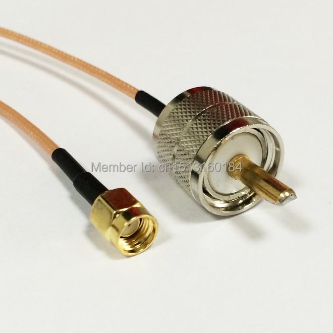 Modem Coaxial Cable RP-SMA Male Plug To UHF Male Plug Connector RG316 Cable 15CM 6inch Adapter RF Pigtail
