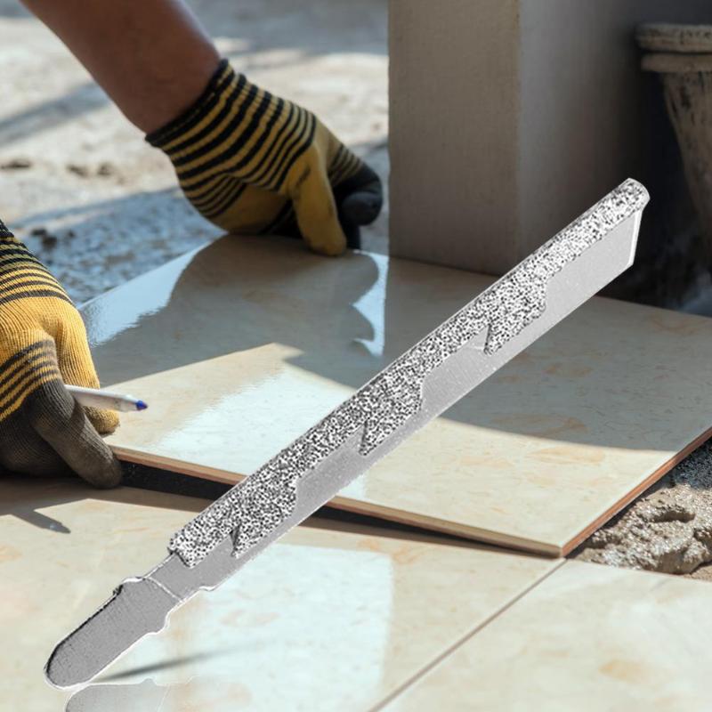 Diamant Jig Zaagbladen T-Schacht Jigsaw Blade Grit 40 Voor Graniet Keramische Snijden Snel Snijden En Langere leven