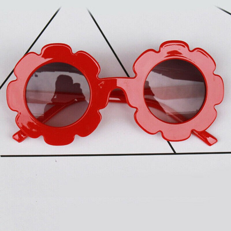 Bebé chico niños Unisex marco gafas de sol UV400 niño niños al aire libre gafas: Rojo