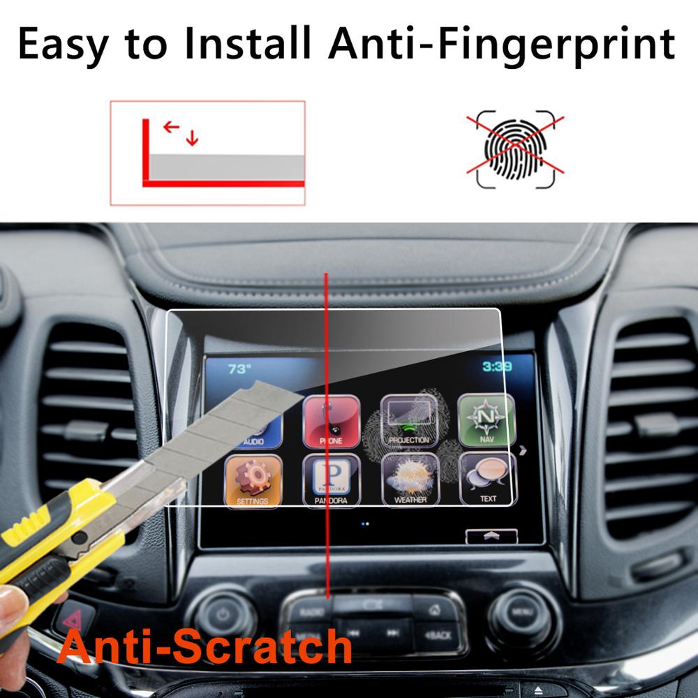 RUIYA Car Navigation Screen Protector For Impala 8 Inch Touch Center Display Auto Interior Stickers Accessories