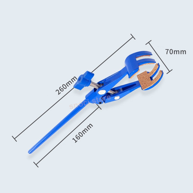 Laboratory Test Tube Clip 2-jaw clamp 4-jaw clips universal clamp condenser tube clamps tubes clamp college school Lab supplies: Khaki