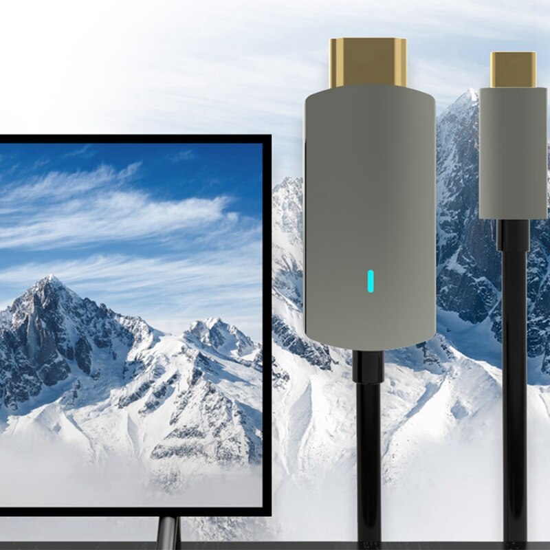 Usb C Naar Hdmi Kabel, 6Ft(1.8M) 4K @ 60Hz Usb C Naar Hdmi 2.0 Kabel Voor Pro En Andere Usb C Apparaten