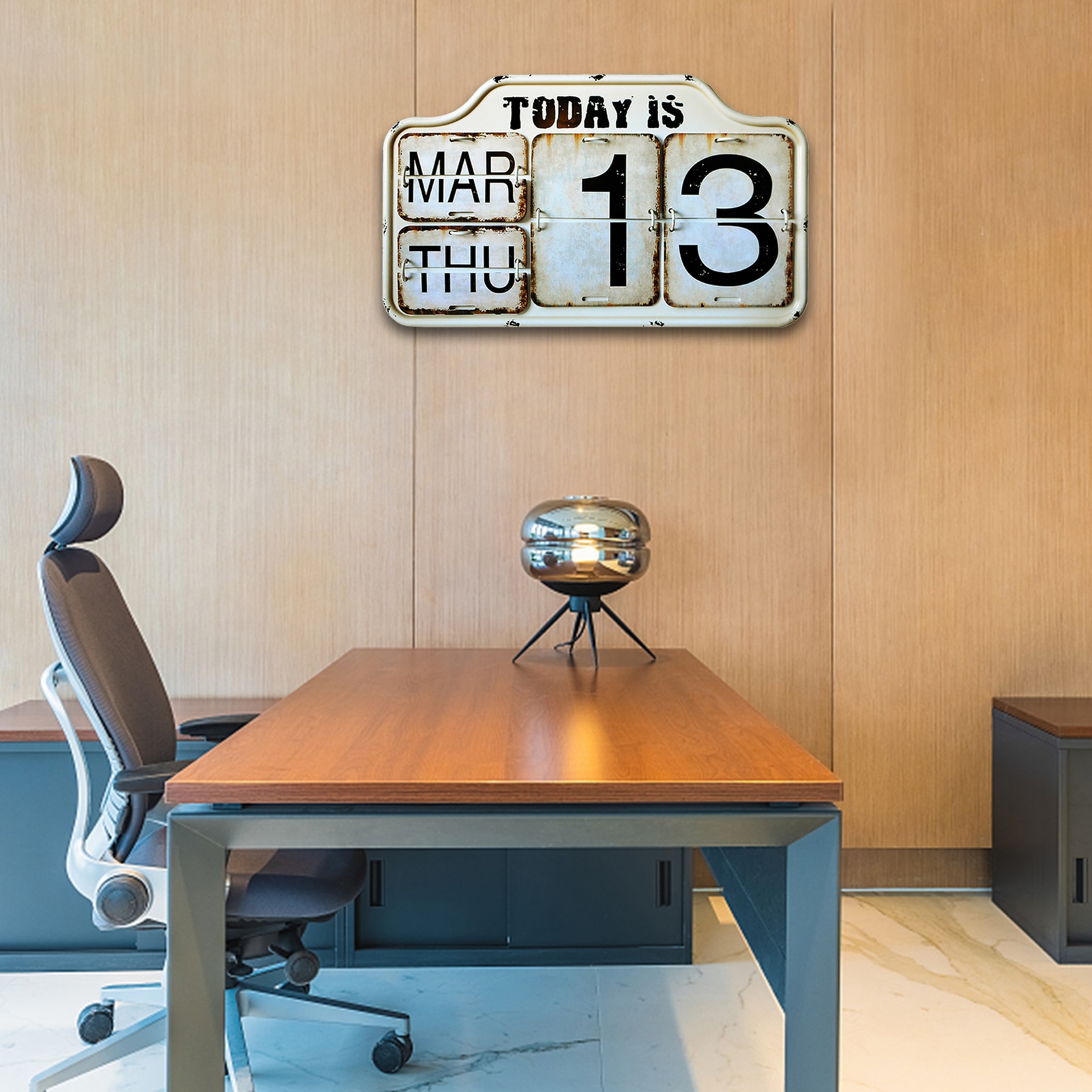 Desk Calendar Perpetual Standing Calendar Room Decor Art Ornaments Home Living Room Office Desk Decorations