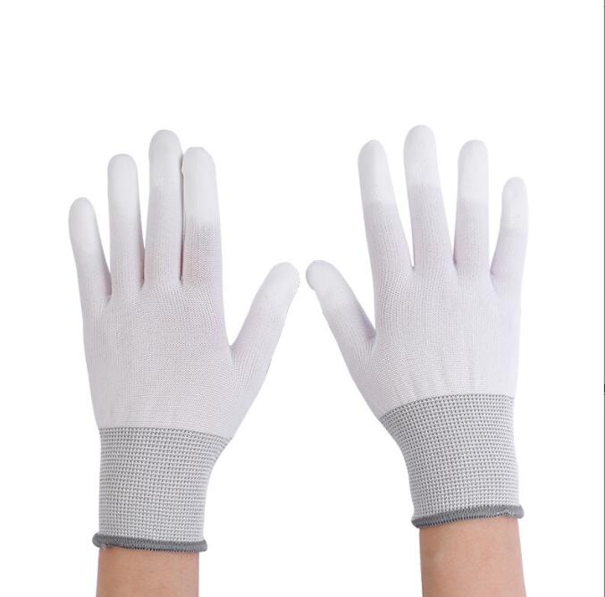 Esd-veilige handschoenen met koolstofnylon voering, antistatisch,  pu 1 paar antistatische handschoenen, antistatische esd-handschoenen voor elektronisch werk.