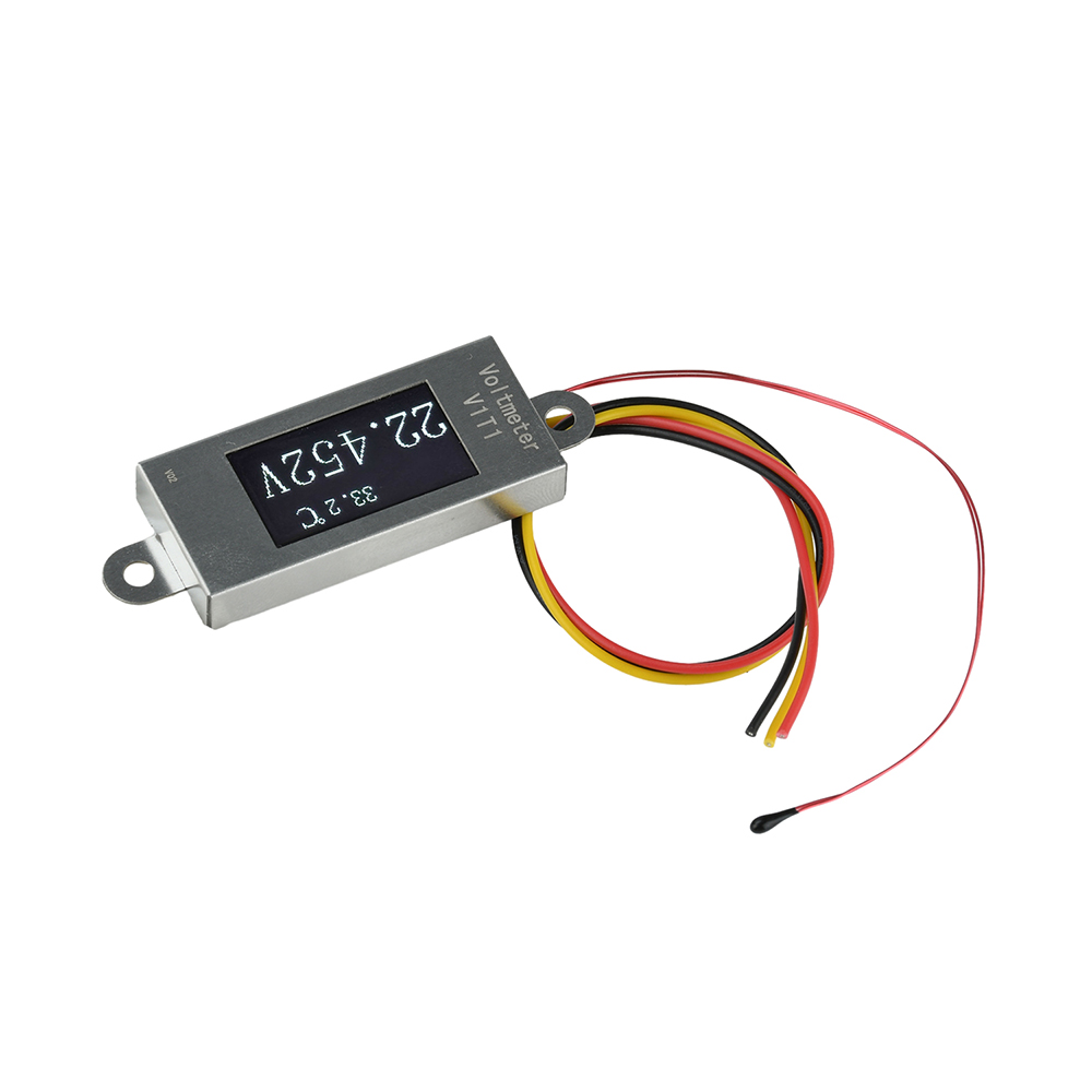 0.5 Inch DC5-30VOLED Display Digital Voltmeter Digital Temperature Sensor NTC Probe 1-6S Voltage Monitoring