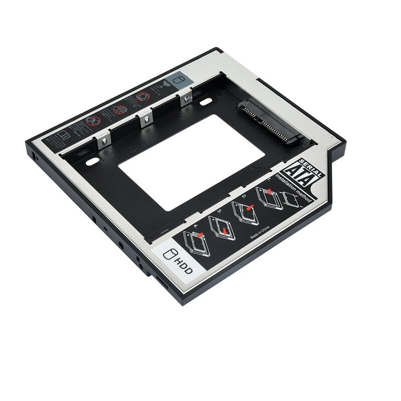 Aluminum 2.5" Internal SSD 12.7mm Hard Disk Caddy Tray Enclosure for Laptop notebook mac book