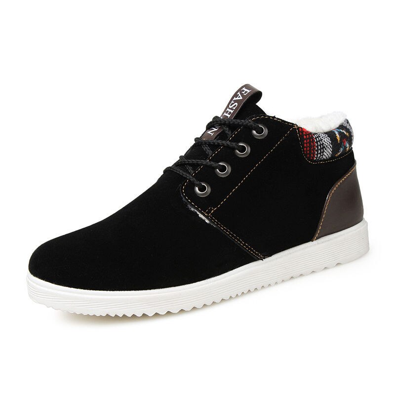 Vinterstøvler til mænd plys varme ankelstøvler herresko man chaussure homme fodtøj herre sneakers plus størrelse 569
