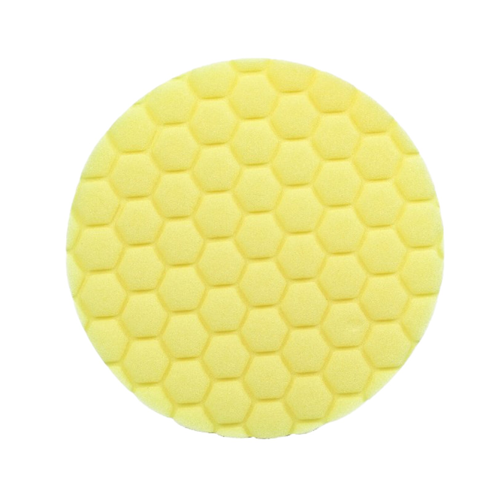 Buffing Polijsten Pads Medium Heavy Cutting Buffing Spons Pads Ultra Licht Afwerking Pad Hand Tool Kit Voor Auto Buffer Polijstmachine: YELLOW / 6in