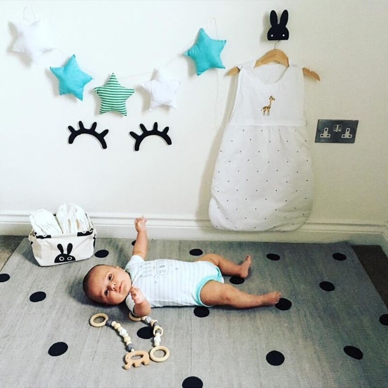 Guirnaldas de estrellas de estilo nórdico INS, habitación de adornos navideños para niños y niñas, carpa para bebé, decoraciones, atrapasueños, accesorios de fotografía,