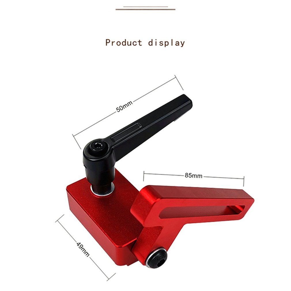 Woodworking T Slot Stopper Miter Gauge Fence Connector Alloy Miter Track Stop Block Saw Table Sliding Brackets Chute Limiter