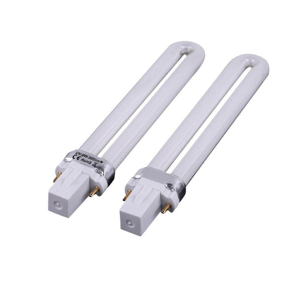 9W 365nm U en forme de Tube de Lampe UV de Dessiccateur de Clou de Lampe Ampoule Ongles Photothérapie Lampe pour L'art D'ongle