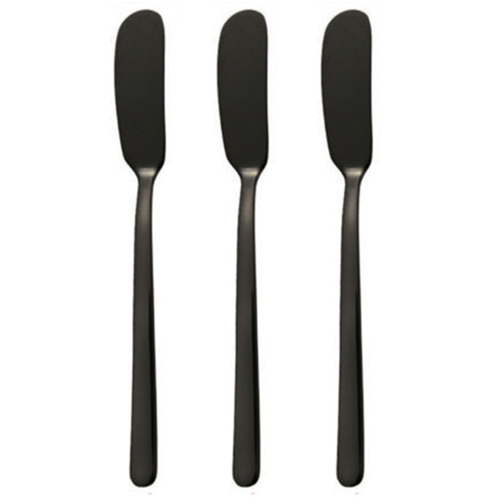 3x kök rostfritt stål smörskärare kniv sylt ost spridare spatel verktyg rostfritt stål