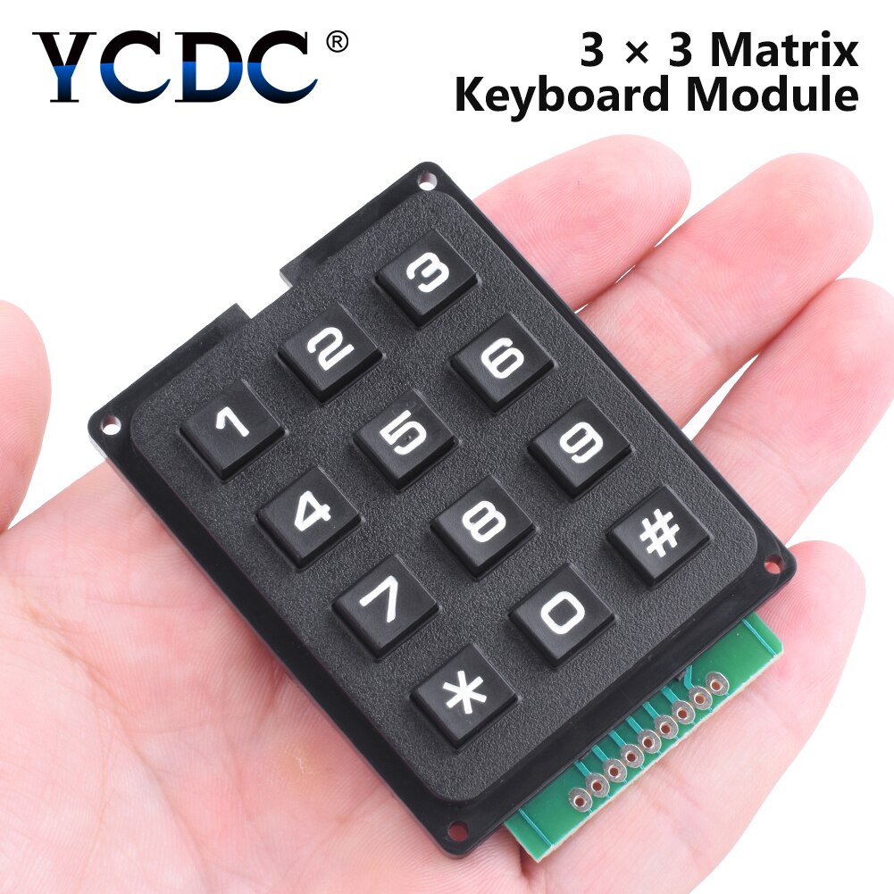 4 x 4 / 3 x 4 matrix tastatur tastatur modul brug nøgle pic avr stempel sml 4 * 4 /3 *4 plastic nøgler switch til arduino controller: 3 x 4