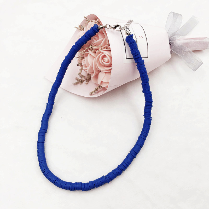 Donarsei 2019 di Nuovo Modo Variopinto di Argilla Della Collana Del Choker Per Le Donne Della Boemia Regolabile Morbido Ceramica Della Collana Del Collare Gioielli Boho: 16