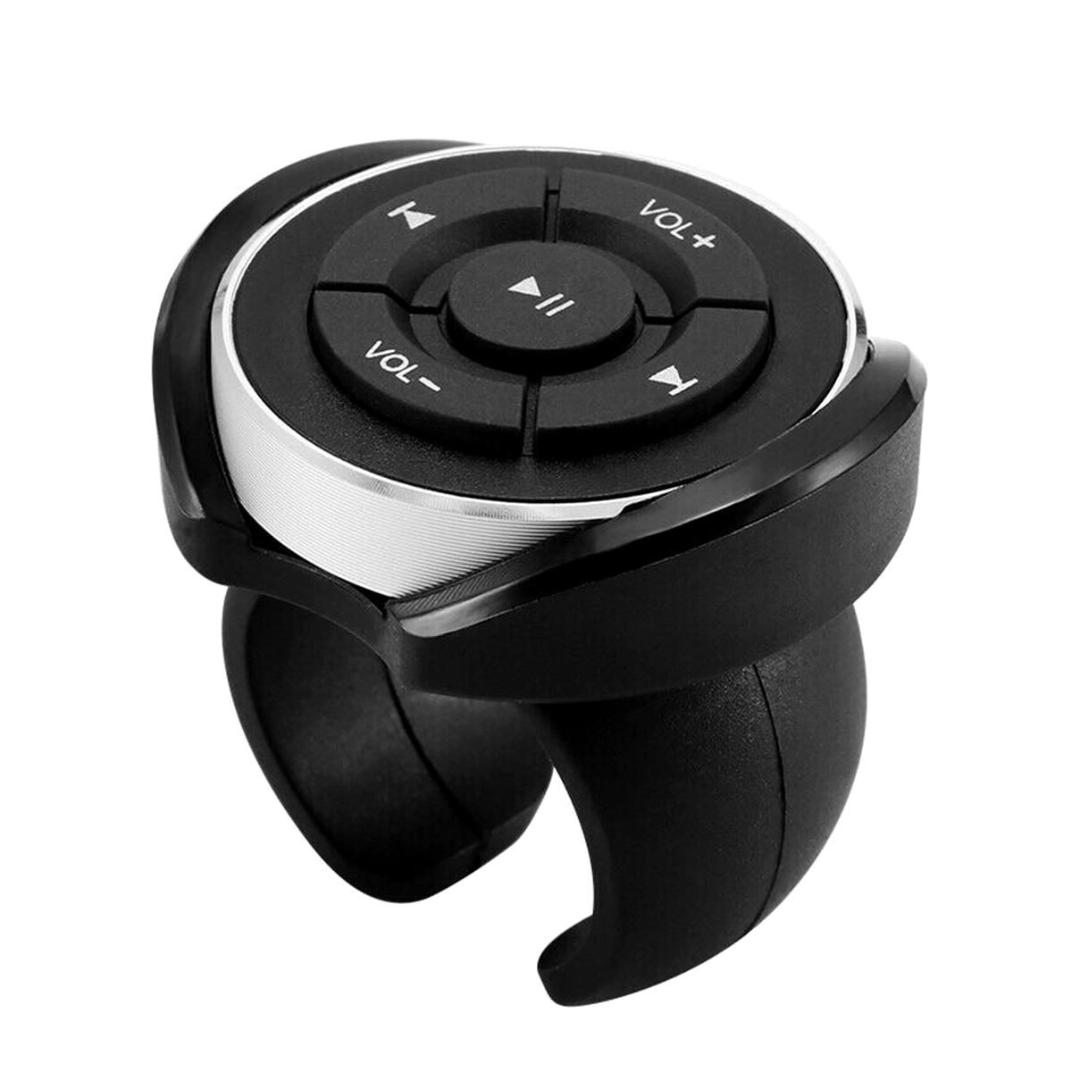 Car Wireless Media Button Steering Wheel Mount Music Remote Control For Phone Tablet