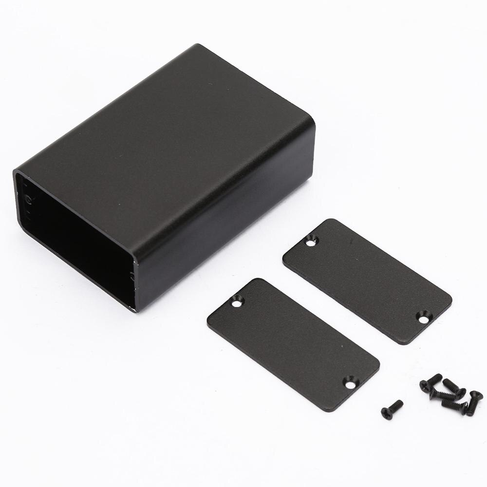 Black Junction Box DIY Electronic Enclosure Project Box Waterproof Aluminum Instrument Case Housing 23*44*65mm