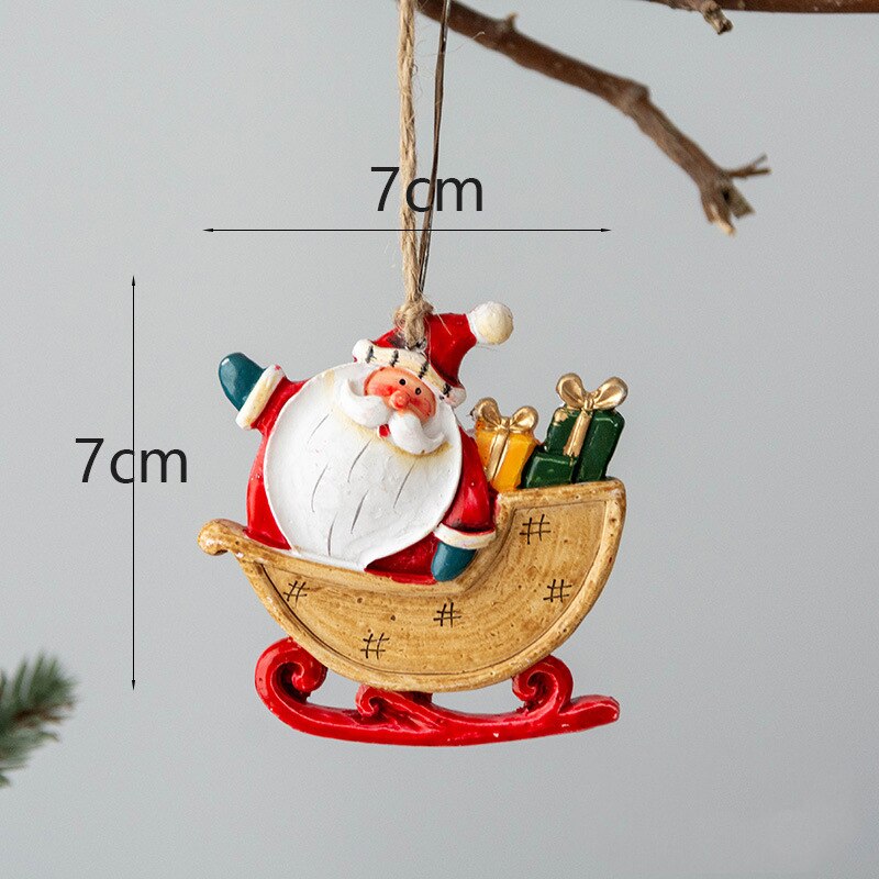Julepynt kreativitet nisse sokker elg juletre lite anheng hengende harpiks håndverk årsfest hjemmeinnredning: 10