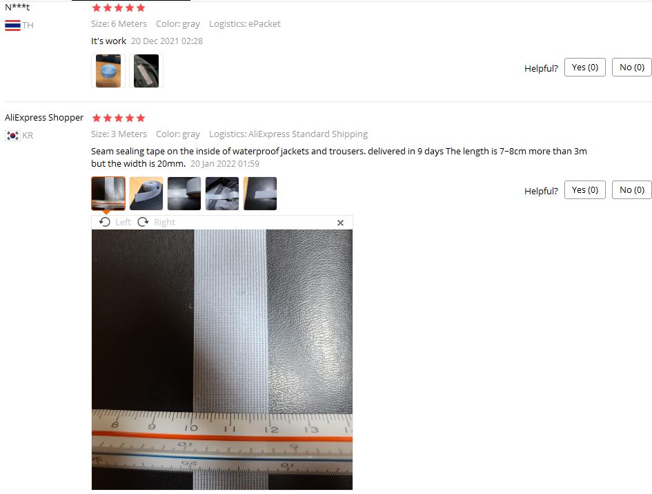 Cinta selladora de costuras T-2000X – Termofusible 3 capas impermeable –  16.4 ft – Planchar sobre (gris claro, 0.866 in de ancho)