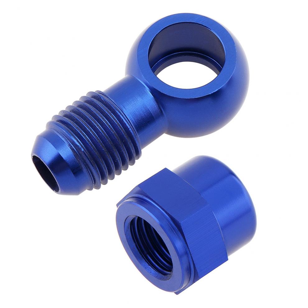 Universal aluminium brændstof pumpe banjo bolt 8mm (5/16 ") tryk på udløb banjo adapter fitting med hætte