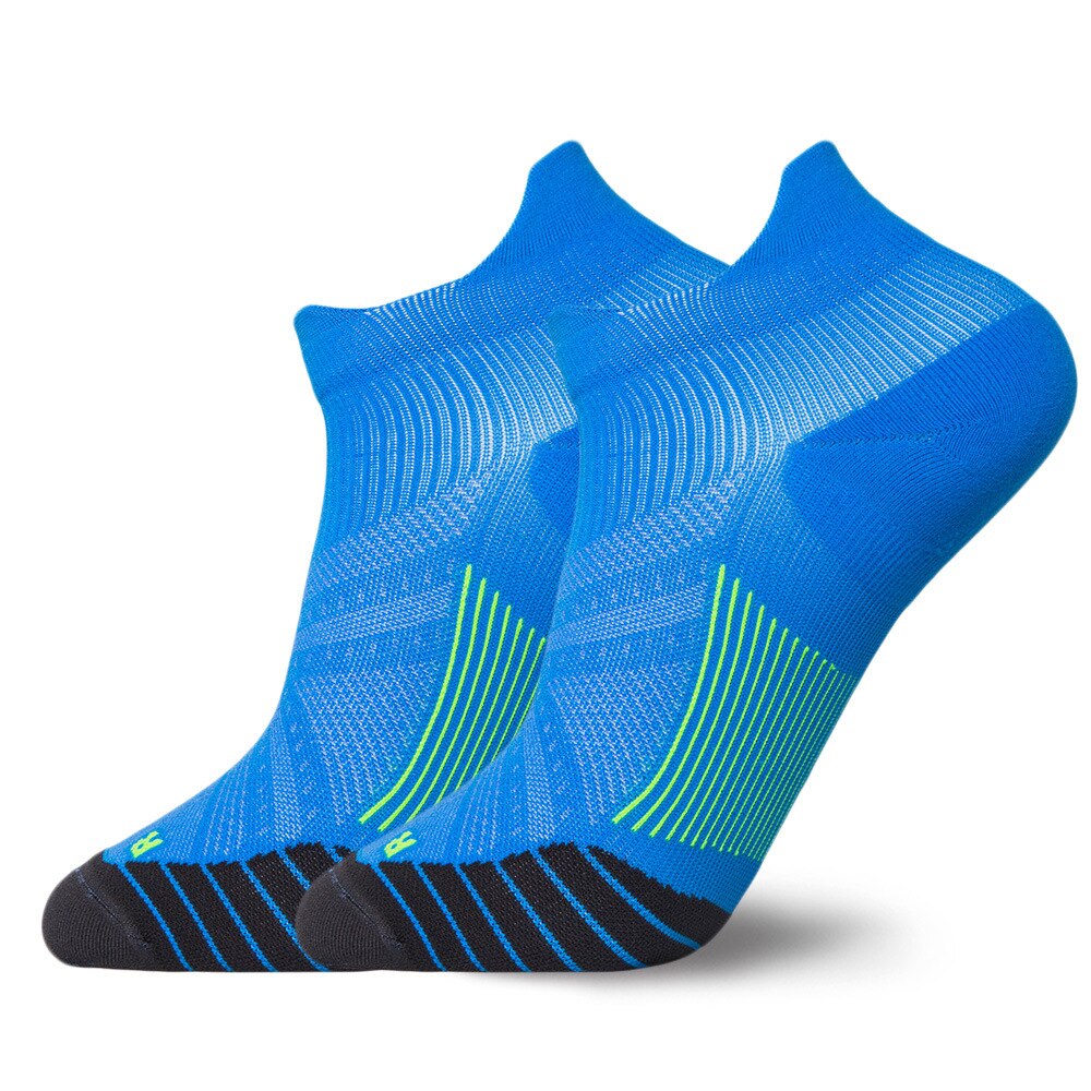 Basketball Socks Men Sports Short Elite Quick-dry Breathable Wear-resisting Shock Absorption Running Women Socks: blue / M