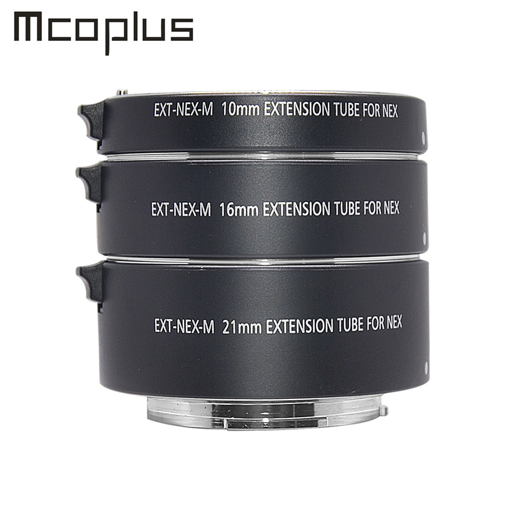 Mcoplus – bague d&#39;extension Macro en métal, mise au point automatique, 10mm 16mm 21mm pour Sony e-mount A7 A7II A7III A7SII A6000 A6300 A6500 nex 5