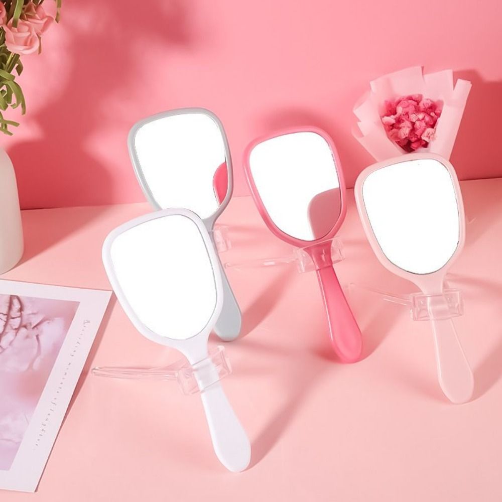 Exquisite Cute Handheld Mirror Small Easy to Carry Makeup Mirror Unique Beauty Mirror Woman