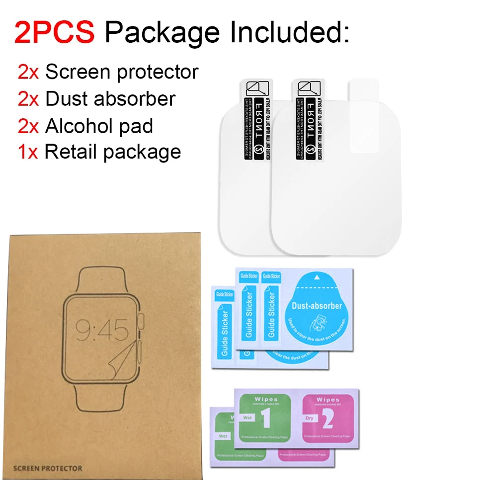 Para Apple Watch Ultra 8 7 6 SE 5 4 3 2 1 accesorios iwatch 49mm 44mm 40mm 45mm 41mm 42mm 38 cubierta Protector de pantalla para Apple Watch: Blue / 4-6,9 pulgadas