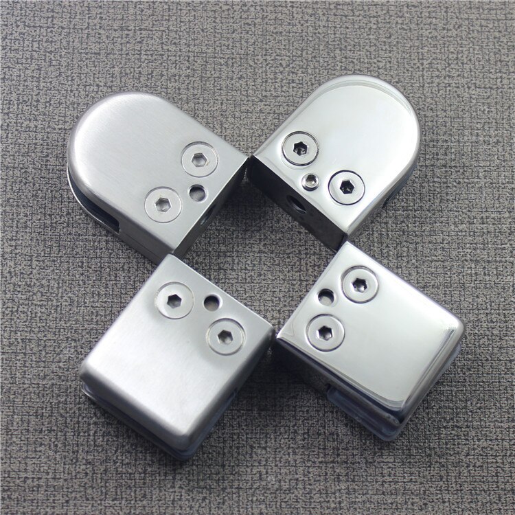 4 Pcs Factory Direct Sales Medium Flat Bottom Glass Clips No Opening Fish Mouth Fixed Mezzanine Plate