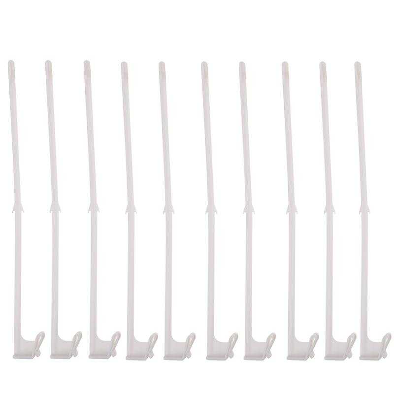 10Pcs Car Window Flagpoles Decor Car Flag Pole Car Logo Window Clip Without Flag: Default Title