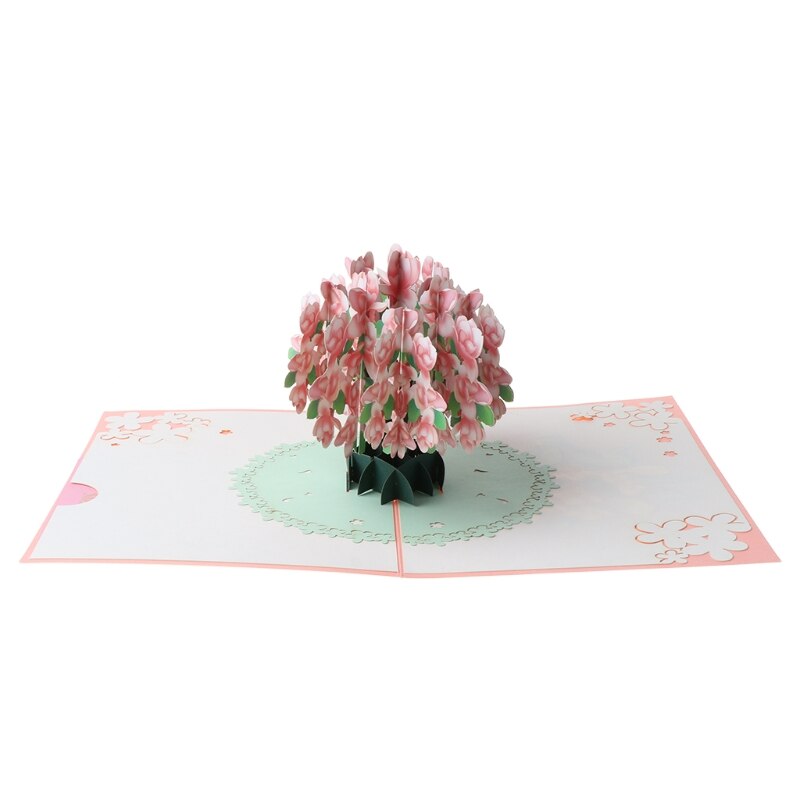 3D Pop-Up Flower Floral Greeting Card for Birthday Mothers Father's Day Wedding M89A
