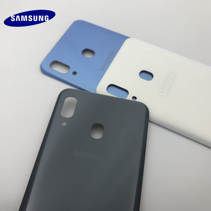 Original Samsung Galaxy A20 A30 A40 A50 A70 Battery Back plastic Cover Door Housing Replacement Repair Parts