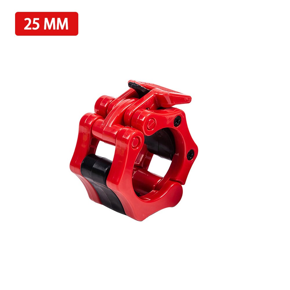 25mm 28mm 30mm Spinlock Collars Barbell Collar Lock Dumbell Clips Clamp Weight Lifting Bar Gym Dumbbell Fitness Body Building: 25mm Red -1