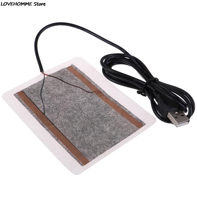 Placa calefactora portátil con USB, calentador de 10x4CM para zapatos, alfombrilla de ratón, almohadillas calefactoras eléctricas para Golves, para invierno