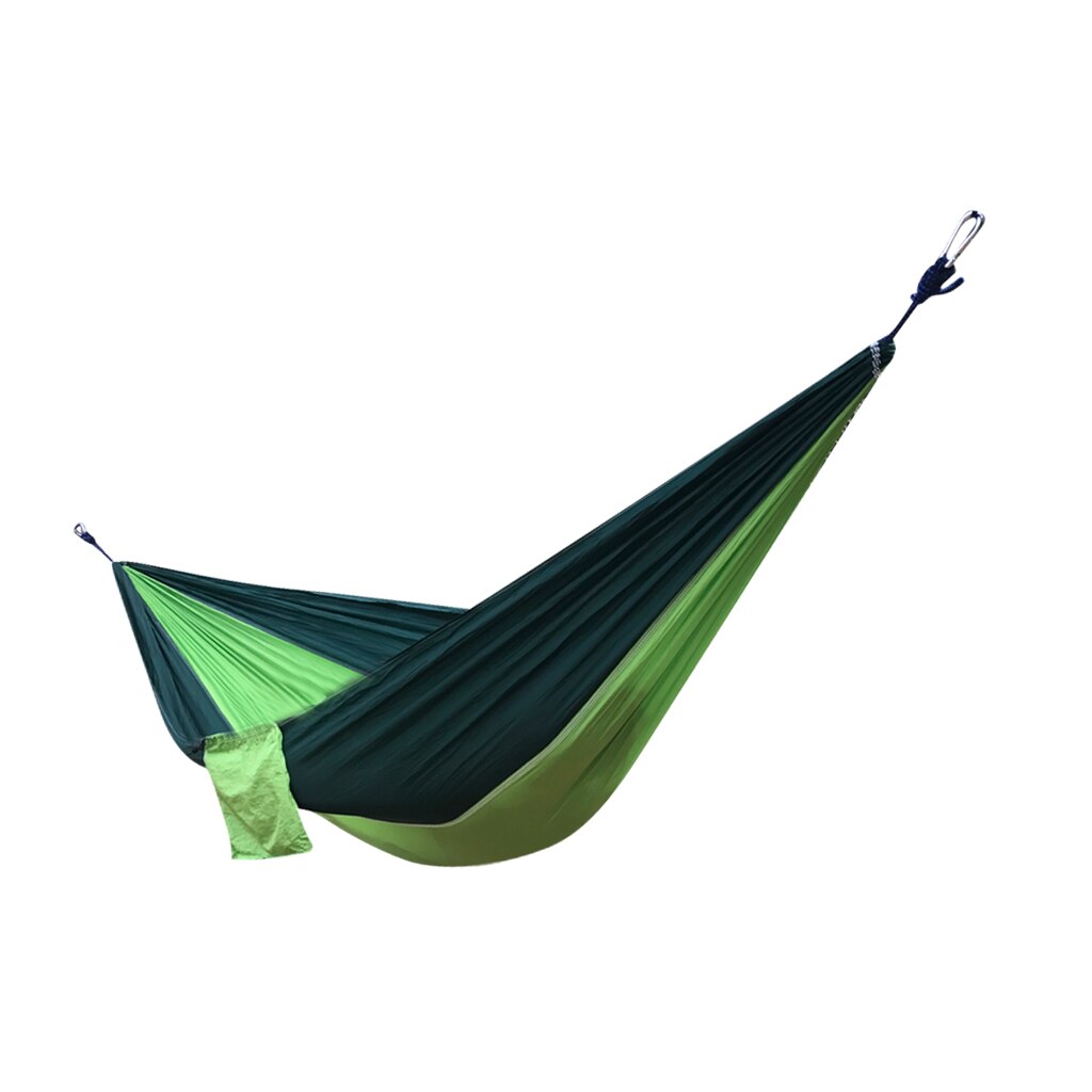 Hamaca de Camping de Nylon de paracaídas portátil ligera de 2 personas para mochilero, viaje, playa, patio 8,86 pies (L) x 4,6 pies (W)