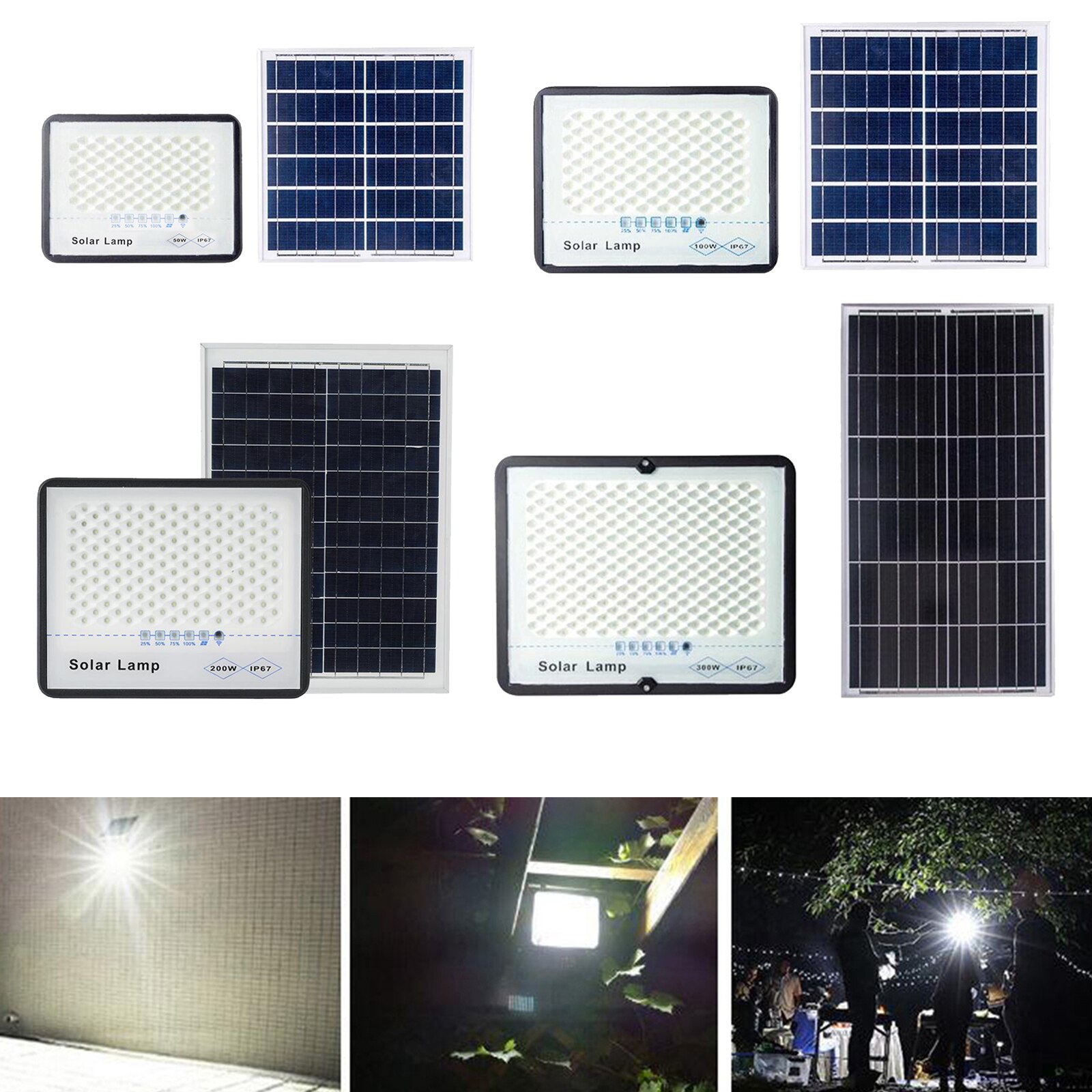 LED Solar Panel Light Outdoor Garden Wall Fence Gutter Yard Lamp Remote Control