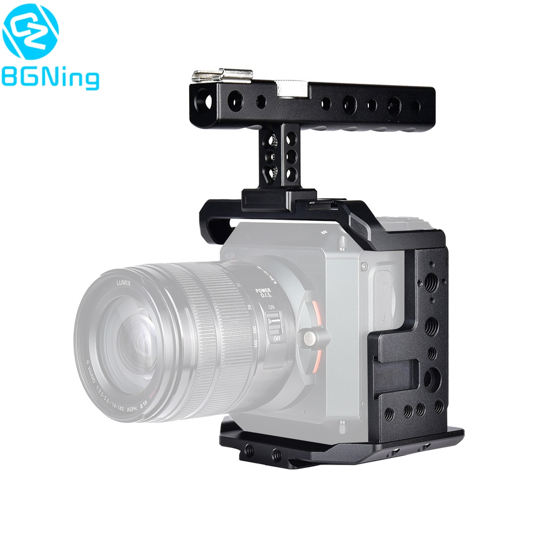 BGNing Aluminum Video Camera Cage Mount Stabilizer Rig with Top Handle For Z CAM E2 E2-S6 / F6 / F8 4K Cinema Camera Protector