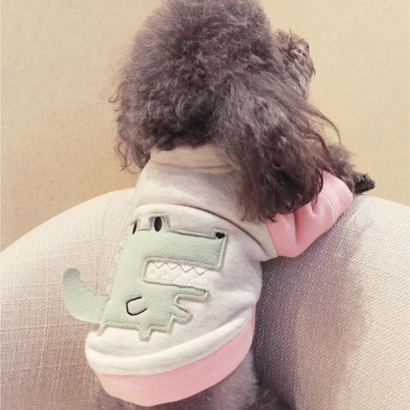 Huisdier Kleren Hond Hoodies Dinosaurus Hond Jas Hoodies Leisure Hond Sweatshirts Voor Kleine Kat Honden Franse Bulldog Kleding Yorkie