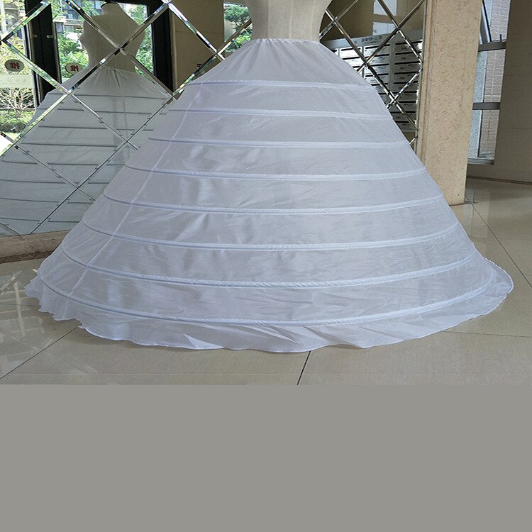 Jupon de mariage bouffant, 8 cerceaux, robe blanche de mariée, 130 cm 150 cm de diamètre Maximum