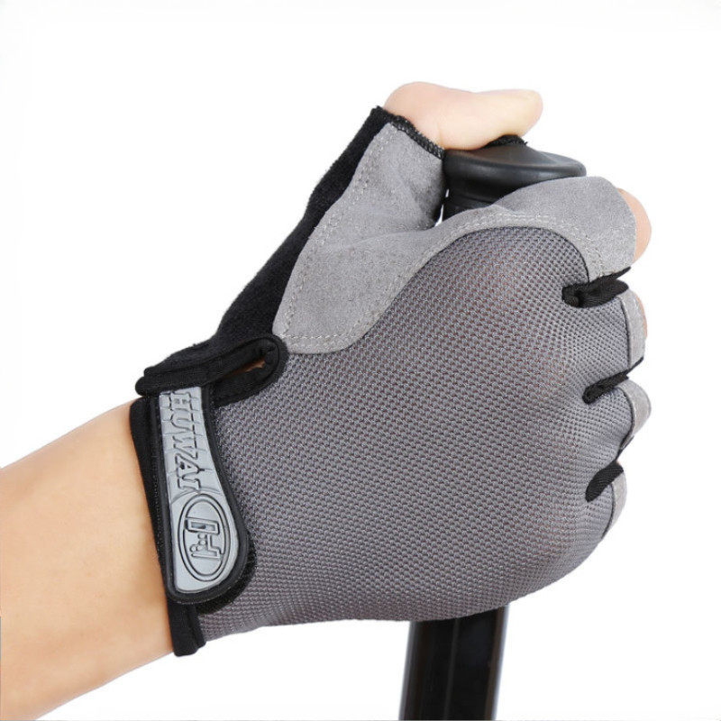 Gym Anti Slip Half Vinger Handschoenen Ademende Halters Handschoenen Heren Dames Elastische Schok Oefening Sporthandschoenen voor Fietsen