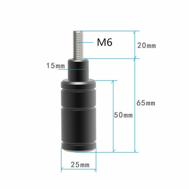 2 uds M6 perno, CNC motocicleta LED cabeza luz antiniebla soporte de montaje soporte Base de Pilar