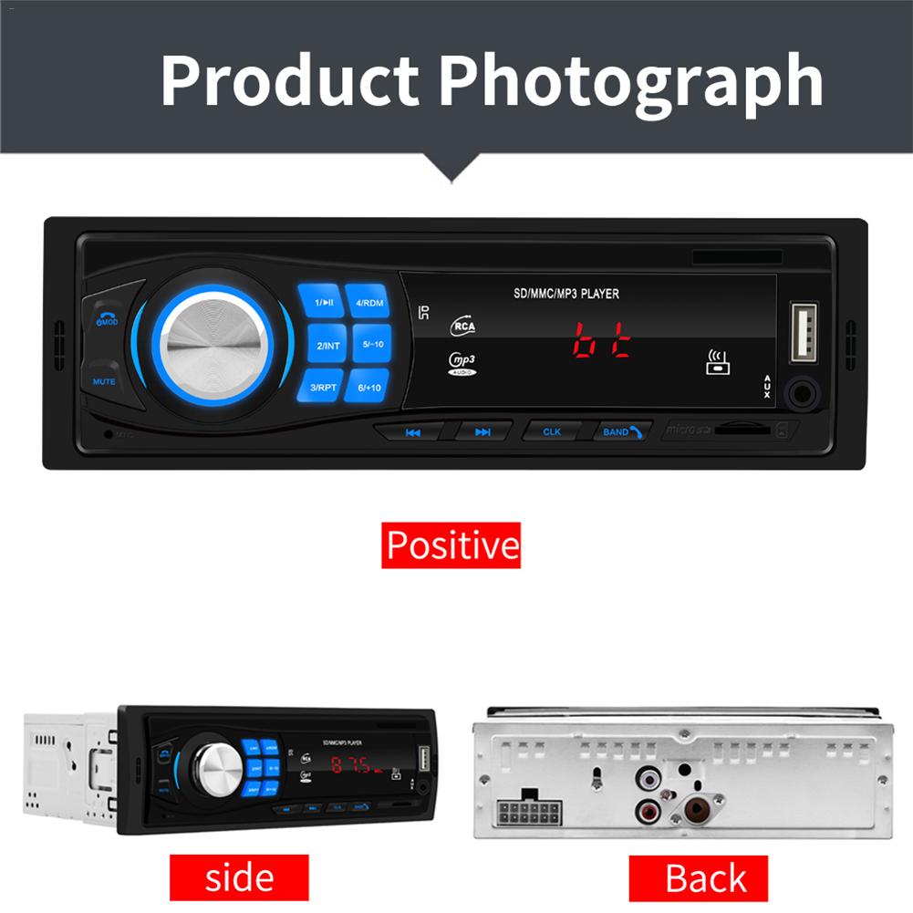 12V Auto Radio FM Radio Bluetooth V5.0 Stereo Speler Afstandsbediening SD USB AUX MP3 Speler handsfree bellen Auto Muziekspeler