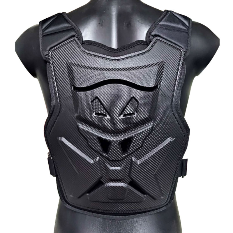 Carbon fiber motorcycle protective gear armor clothing armor chest protection back shock absorption shatter-resistant collision