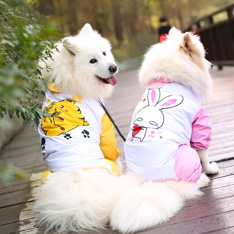 Big Dog Raincoat Golden Retriever Samoyeds Labrado... Grandado