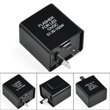 Replacement LED Flasher Relay Electronic Fix Fast Hyper Flash PVC Plastic Black