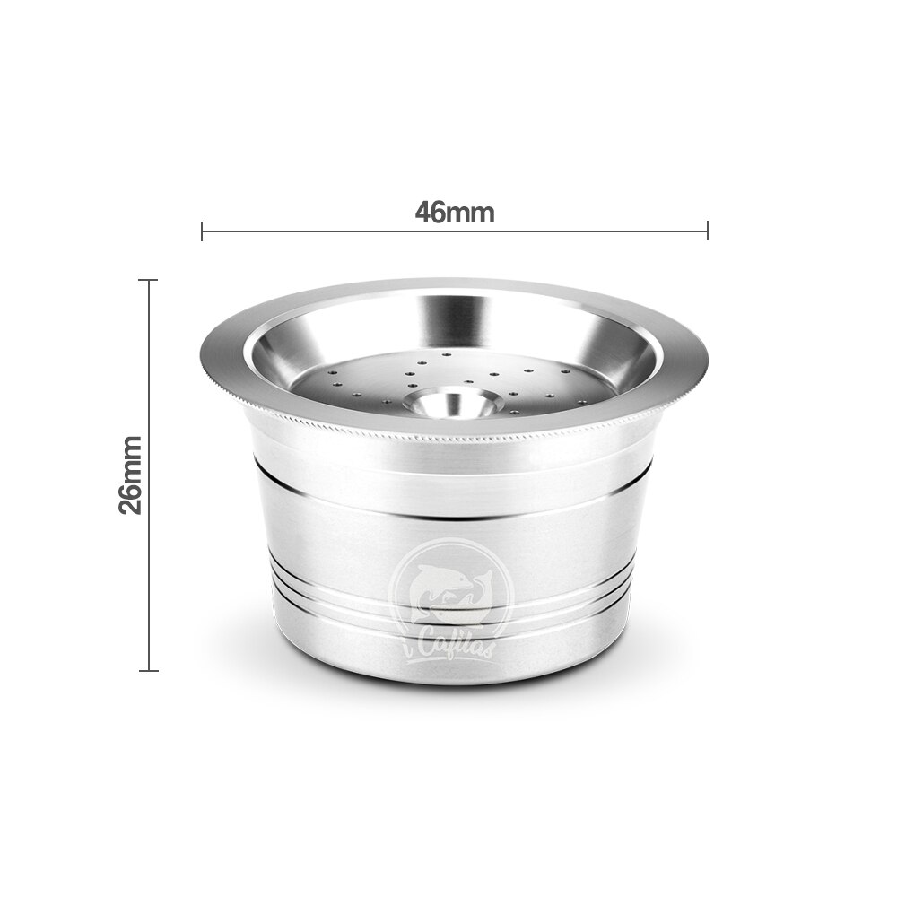 ICafilas Tchibo Cafissimo Classic Coffee Capsule Stainless Steel Reusable Refillable Filters for K fee /Caffitaly Coffee Machine