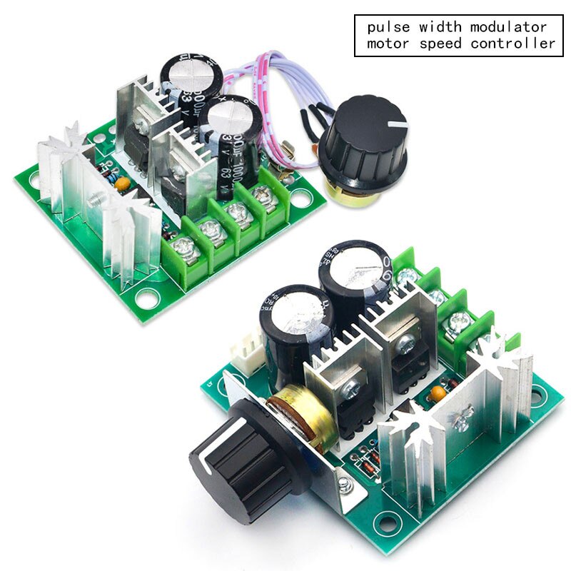 Dc 12 v-40 v 10a pwm dc hastighedskontrolkontrolkontrol; modul regulator lysdæmper 13 khz frekvens plast og metal diy