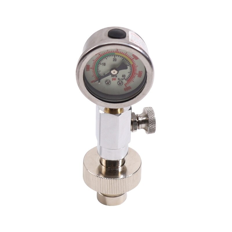 Scuba Diving Air Tank Pressure Testing Checker Din 232/300 Bar with 400Bar/6000Psi Gauge